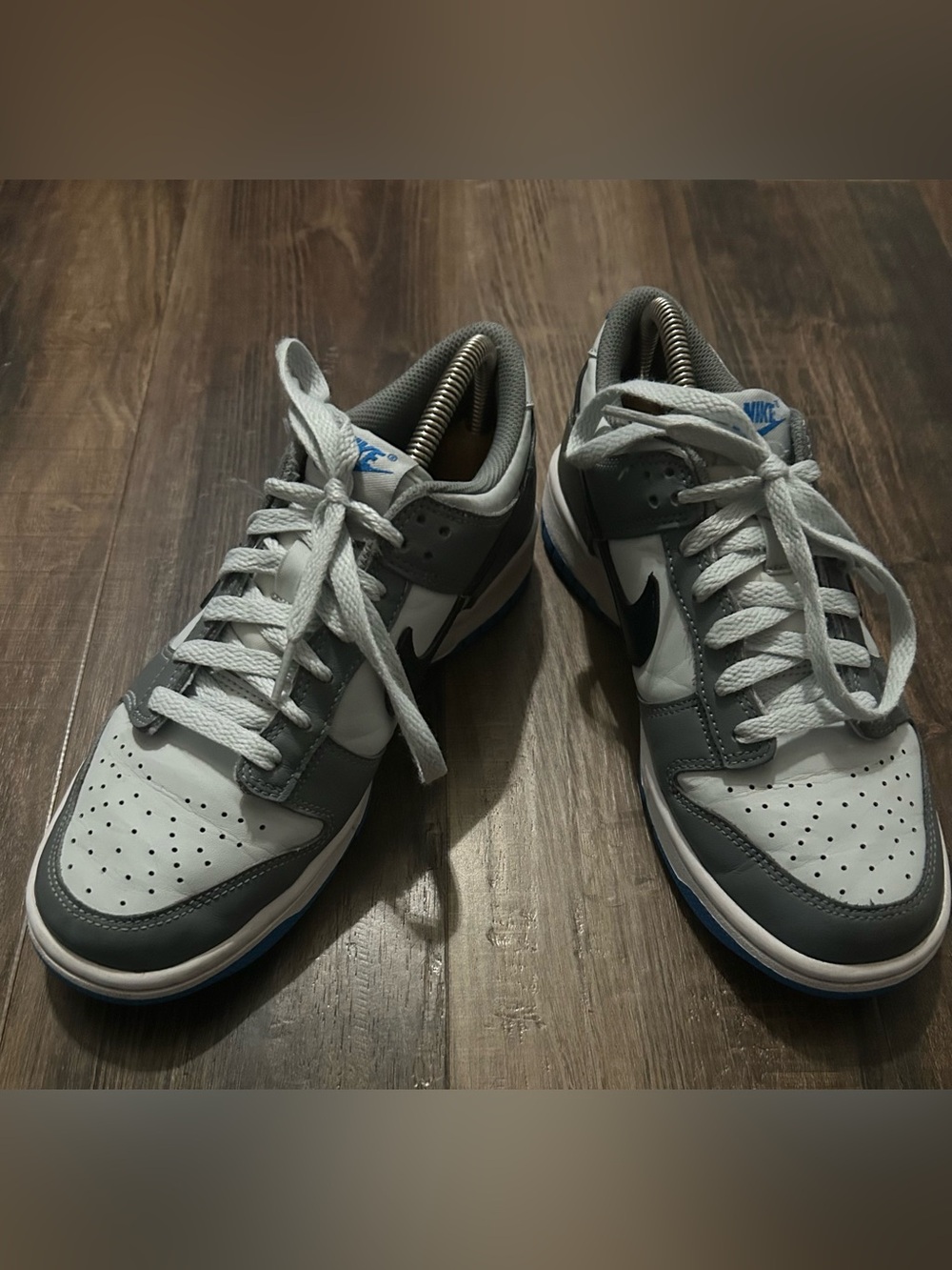 Nike Dunk Low GS Size 7 Youth Cool Gray Photo Blue FB9109-001 Sneakers